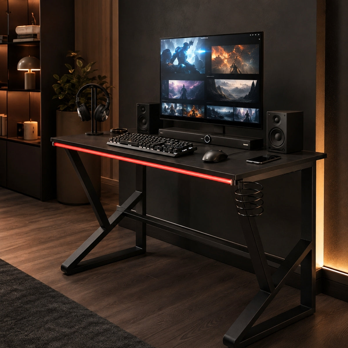Nax RGB Oyuncu Masası 120x60
