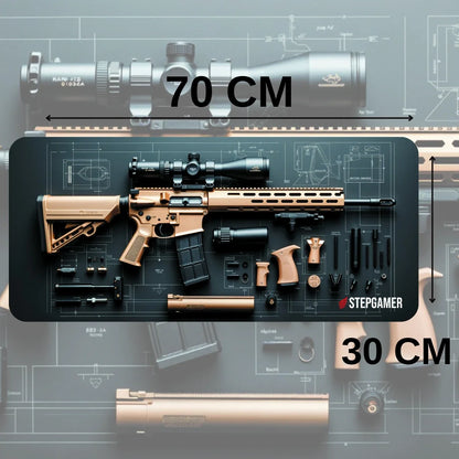 3D Sniper XL Mouse Pad 70x30 cm Gaming